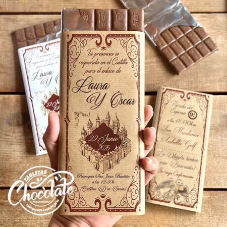 Invitación Tableta Chocolate Castle