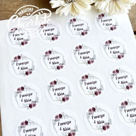 Pegatinas Blancas Personalizadas 40